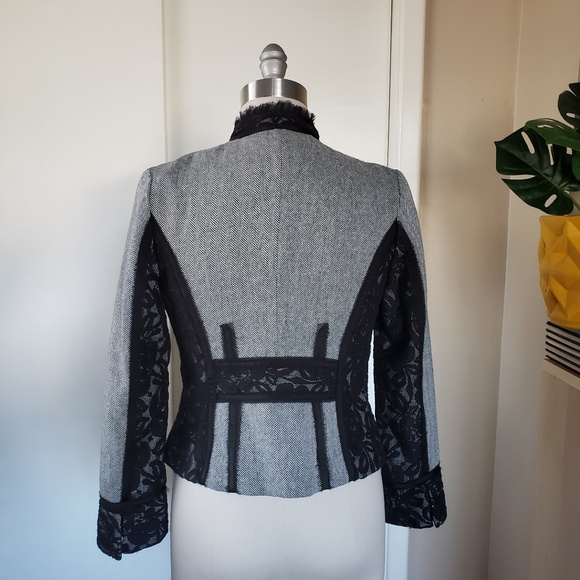 WHBM Timeless Herringbone Blazer Size 2! - Picture 4 of 13